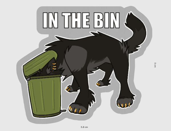 In The Bin Sticker